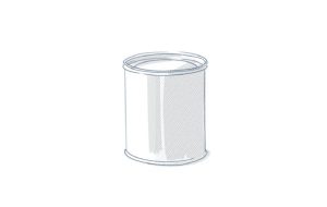 Illustration of a tin can