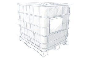 Illustration of a IBC-Container