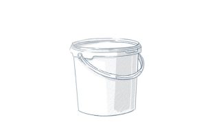 Illustration of a PE pail